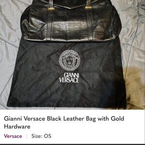 vintage Gianni Versace black bag